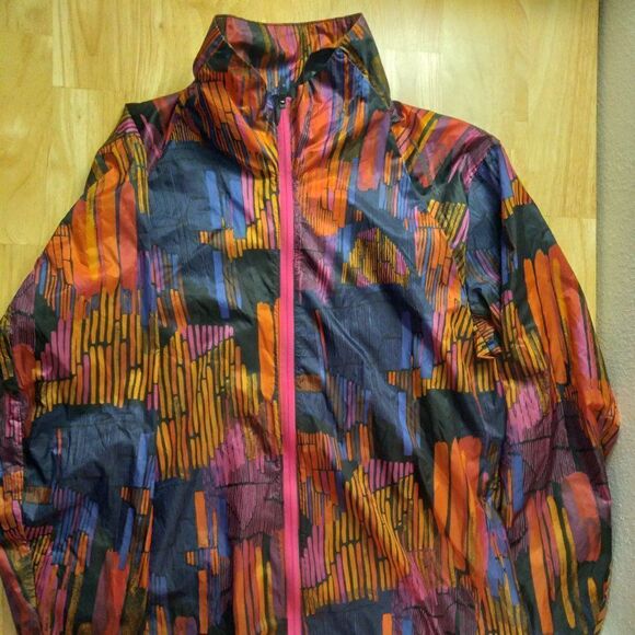 Brooks Run Happy Abstract Zipper Ultra Light Performance Windbreaker - Picture 2 of 8